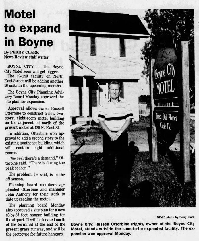 Boyne City Motel - June 1989 Article (newer photo)
